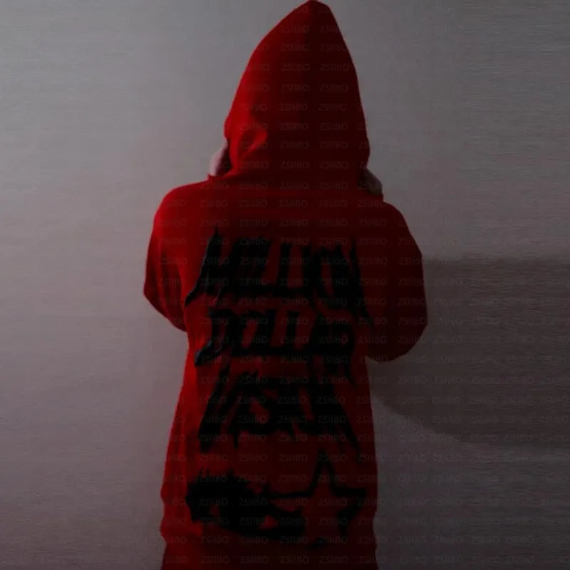 Sweat à capuche zippé Y2K "Money Culture"